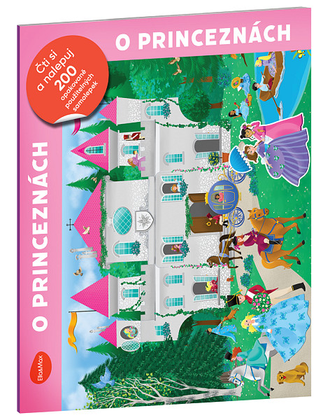 Čti a nalepuj – O PRINCEZNÁCH, kniha se samolepkami