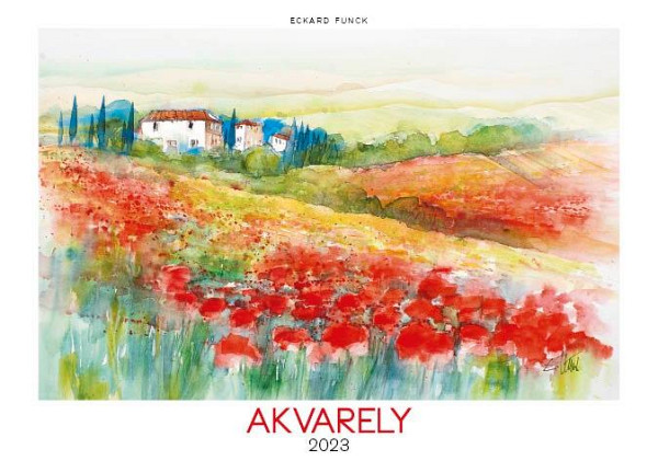 Kalendář 2023 Akvarely, nástěnný