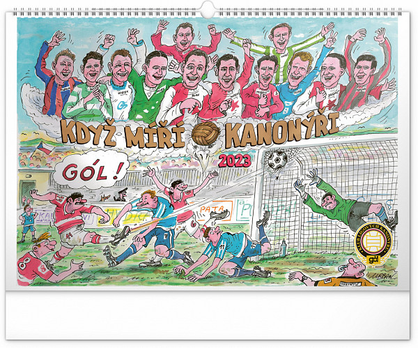Nástěnný kalendář Když míří kanonýři 2023, 48 x 33 cm