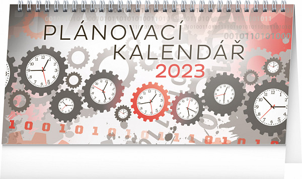 Kalendář 2023 stolní: Plánovací, 25 × 12,5 cm