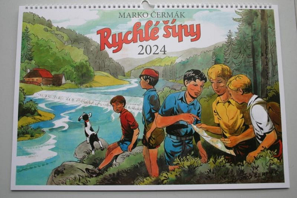 Kalendář 2024 Rychlé šípy / nástěnný