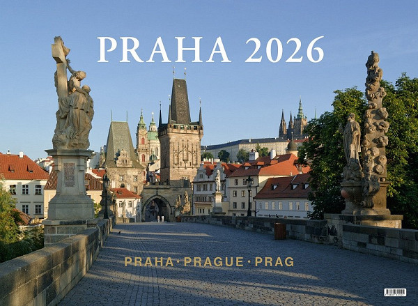 Kalendář 2026 Praha - Prague - Prag - nástěnný