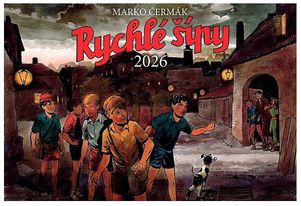 Kalendář 2026 Rychlé šípy - nástěnný