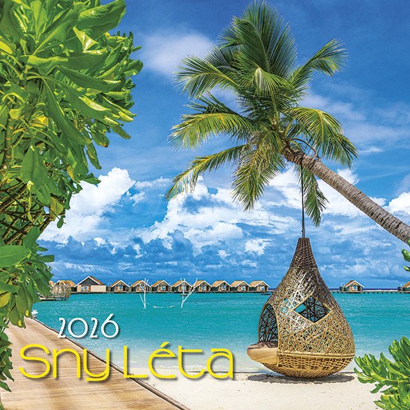 Kalendář 2026 Sny léta, nástěnný, 33 x 33 cm