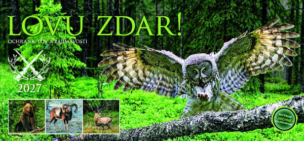 Kalendář 2027 stolní: LOVU ZDAR!