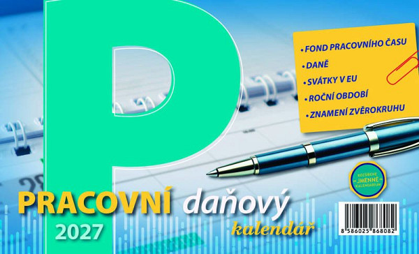 Kalendář 2027 stolní: PRACOVNÍ DAŇOVÝ