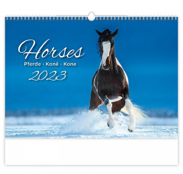 Kalendář nástěnný 2023 - Koně