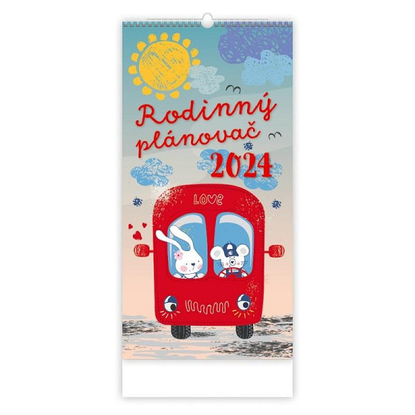 Kalendář nástěnný 2024 - Rodinný plánovač