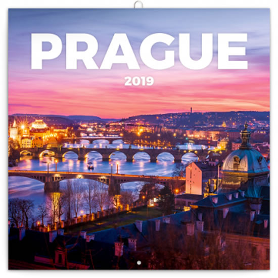 Kalendář poznámkový 2019 - Praha nostalgická, 30 x 30 cm