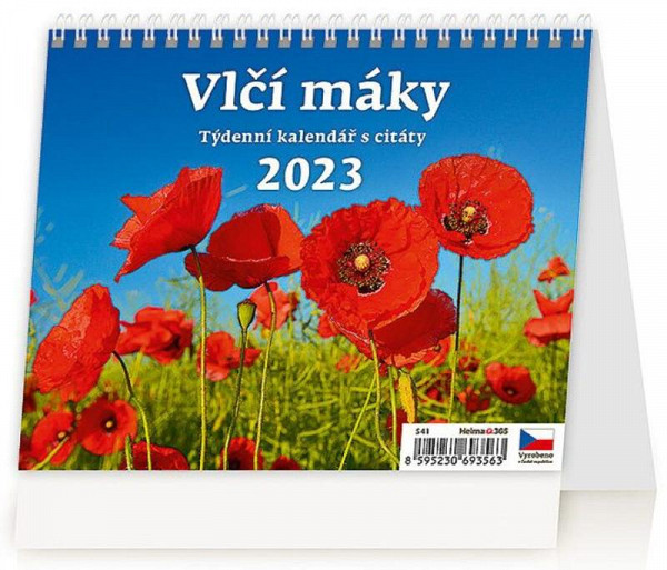 Kalendář stolní 2023 - Vlčí máky