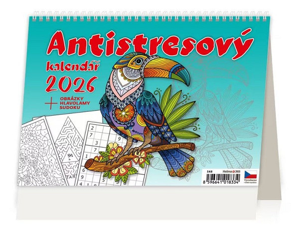 Kalendář stolní 2026 - Antistresový pracovní