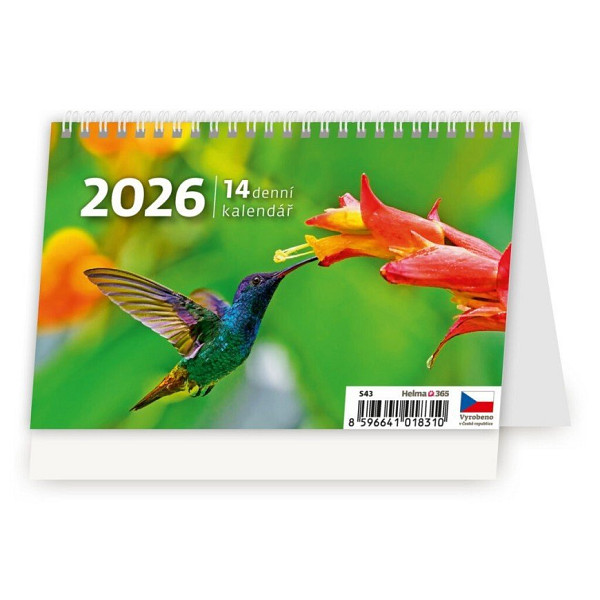 Kalendář stolní 2026 - MINI 14denní