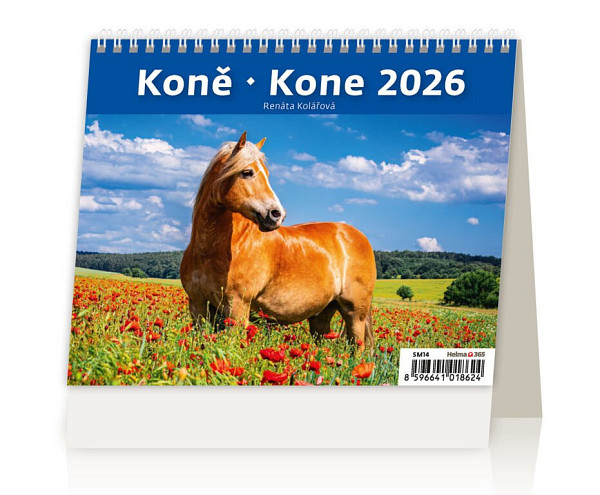 Kalendář stolní 2026 -  MiniMax Koně/Kone
