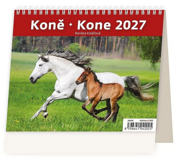Kalendář stolní 2027 - MiniMax Koně