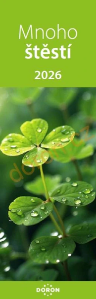 Kalendář záložkový 2026 - Mnoho štěstí