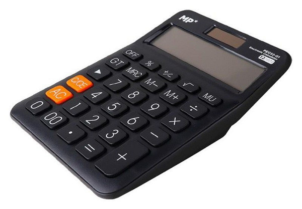 Kalkulačka 12 míst černá