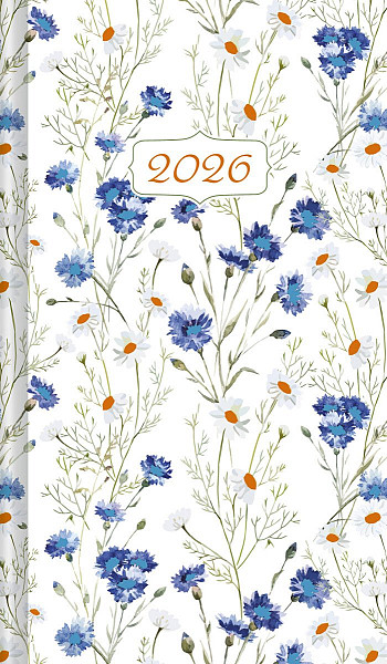 Kapesní diář 2026 - Chrpa (A6)