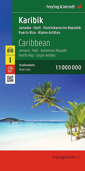 Karibik - Malé Antily 1:1 000 000 / silniční mapa