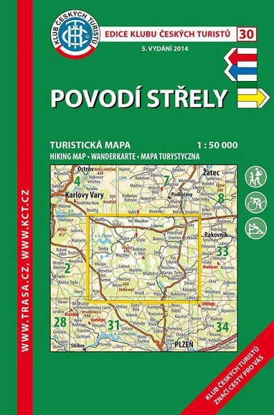 KČT 30 Povodí Střely 1:50 000 Turistická mapa
