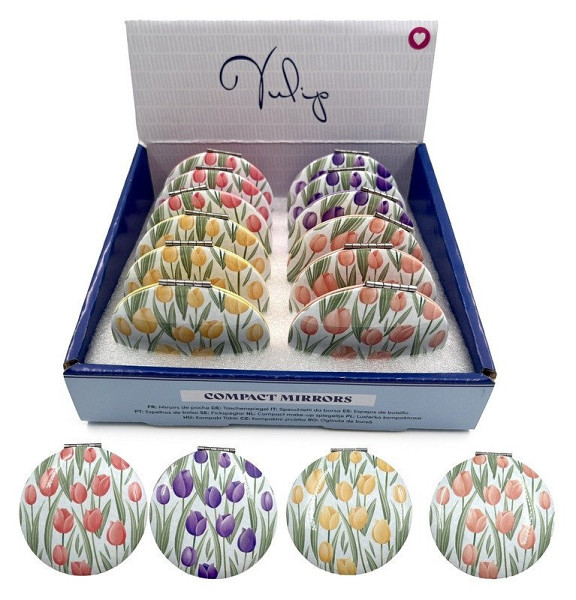 Kompaktní zrcátko - Tulipány (mix)