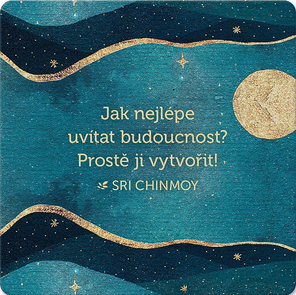 Korkový podtácek s citátem 