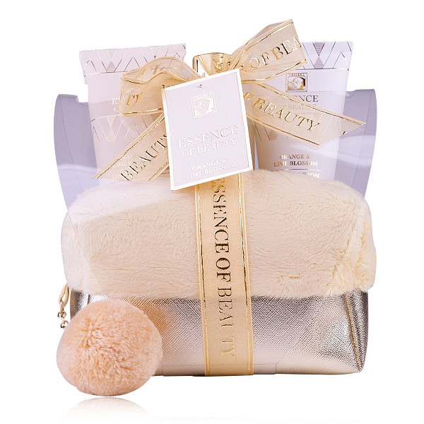 Koupelový set ESSENCE OF BEAUTY v kosmetické taštičce