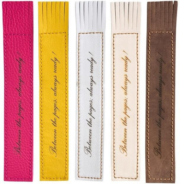 Kožená záložka se střapci Between the pages, always ready!