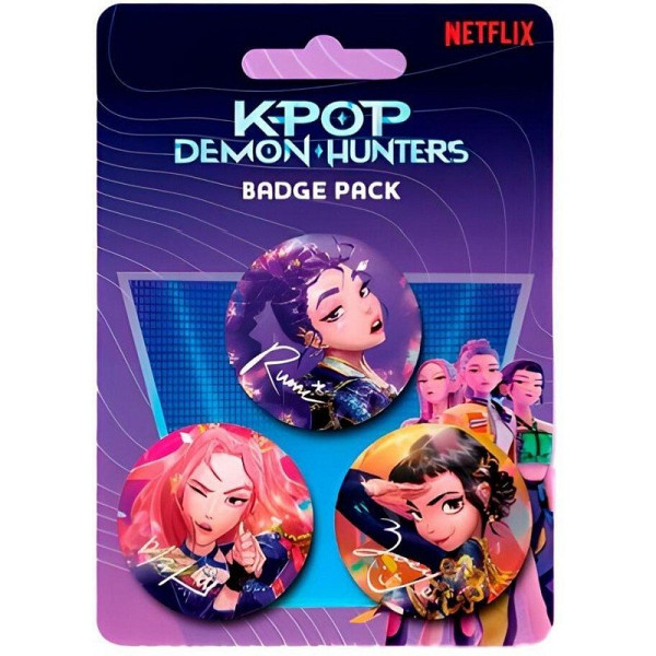 KPop Demon Hunters Set 3 odznaků