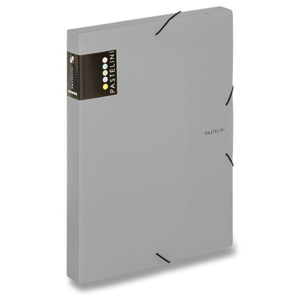 Krabice PP s gumou A4 PASTELINI šedá
