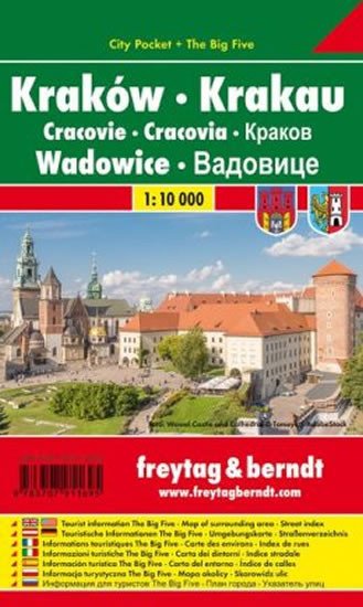 PL 135 CP Krakov, Wadowice 1:10 000 / kapesní plán města