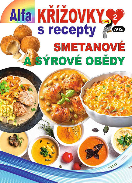 Křížovky s recepty 2/2026 - Smetanové a sýrové obědy