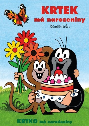 Krtek má narozeniny - omalovánky A4