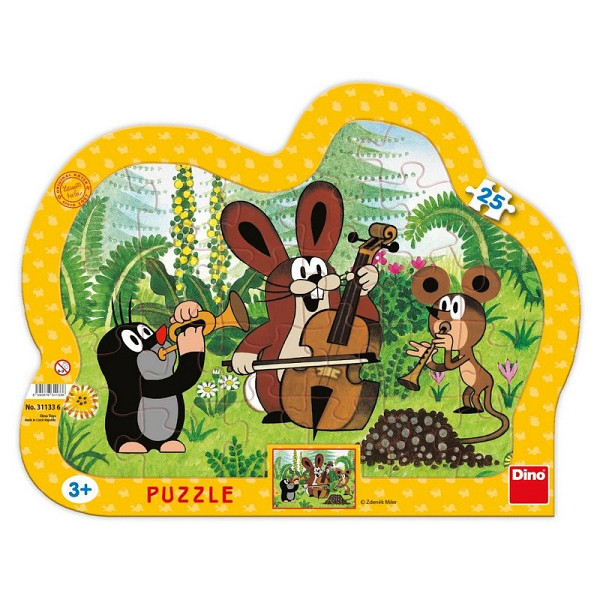 Krtek muzikant - puzzle 25 dílků