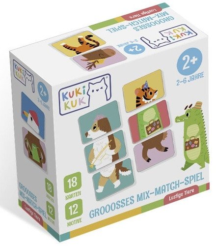 Kukikuk Grooosses Mix-Match-Spiel Lustige Tiere