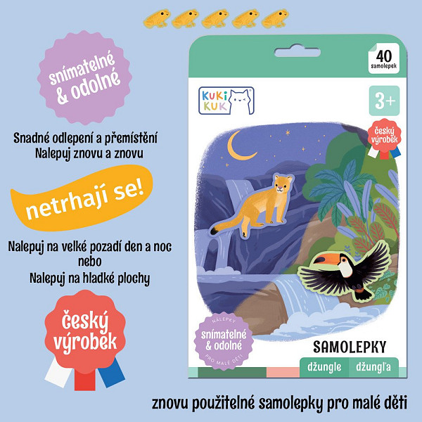 KukiKuk - Samolepky Džungle