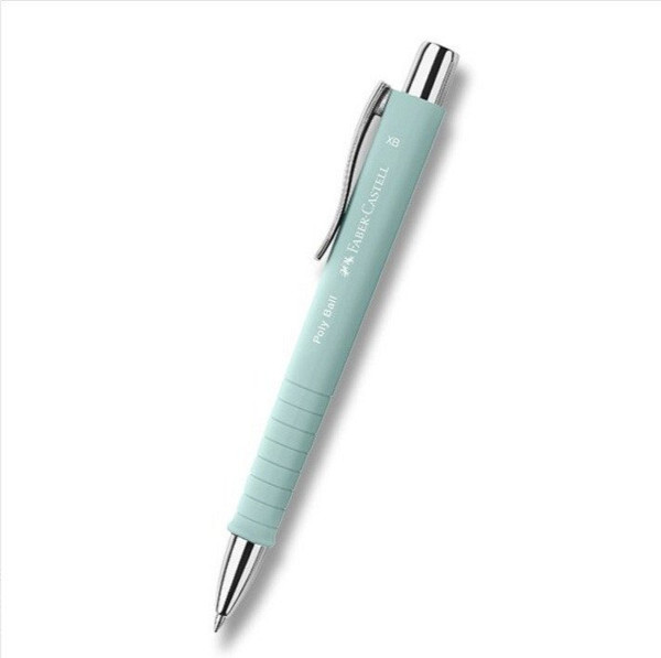 Kuličkové pero Faber-Castell Poly Ball Silver, XB - pastelová modrá