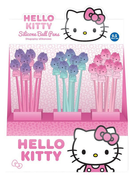 Kuličkové pero Flexi Hello Kitty, modrá náplň