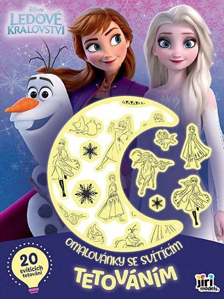 Ledové království - Omalovánky se svítícím tetováním