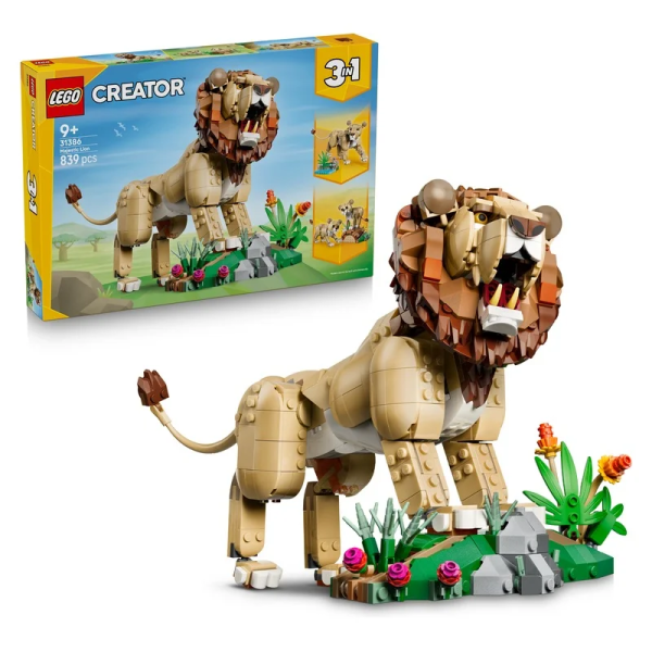 LEGO® Creator 3 v 1 31386 Divoká zvířata: Majestátní lev