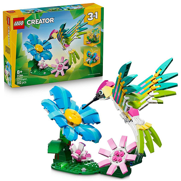 LEGO® Creator 31384 Divoká zvířata: Barevný kolibřík