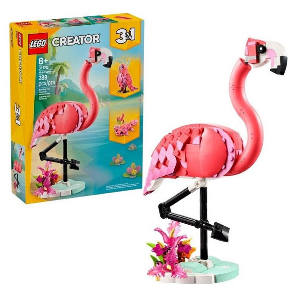 LEGO® Creator 3v1 31170 Divoká zvířata: Růžový plameňák