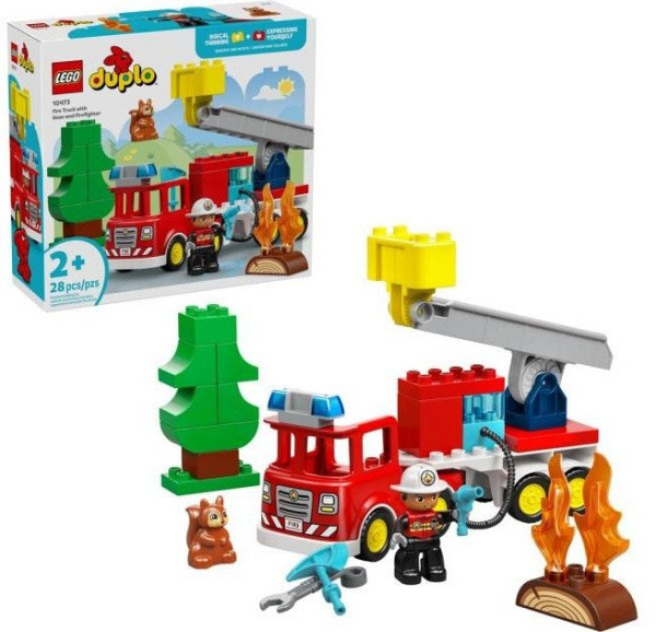 LEGO® DUPLO® 10473 Hasičské auto s hadicí a hasičem