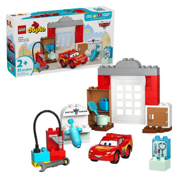 LEGO® DUPLO® - Disney a Pixar Auta 10456 McQueen a návštěva v garáži doktora Hudsona
