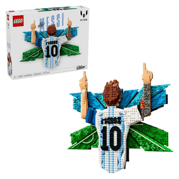 LEGO® Editions 43018 Lionel Messi – Okamžik vítězství