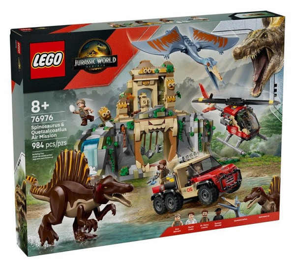 LEGO® Jurassic World 76976 Letecká mise se spinosaurem a quetzalcoatlem