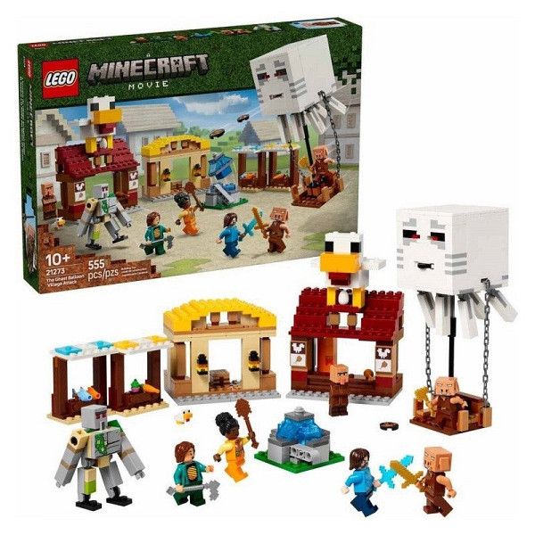 LEGO® Minecraft® 21273 Balón v podobě ďasa a útok na vesnici