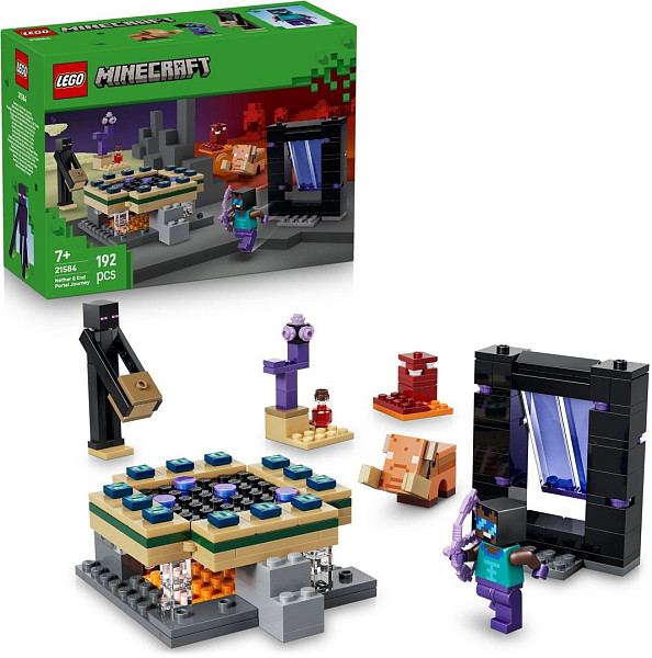 LEGO® Minecraft® 21584 Cesta portálem do Netheru a Endu