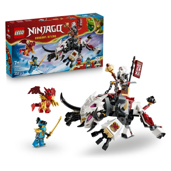 LEGO® NINJAGO® 71863 Zilvar a dračí bestie Grimtak
