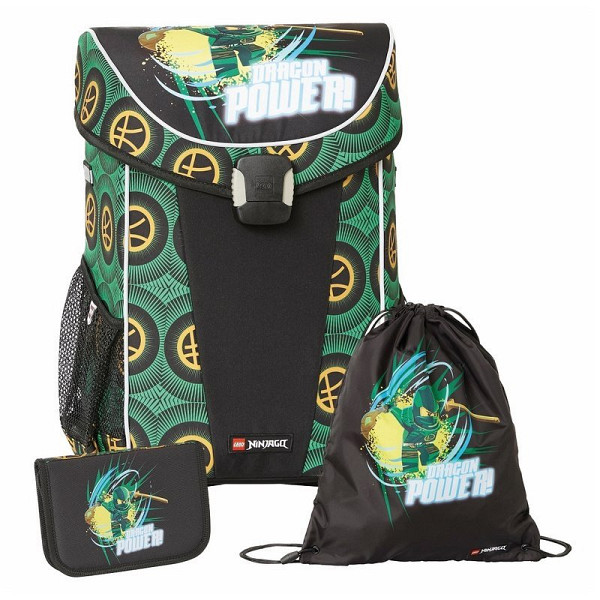 LEGO Ninjago Dragon Powe Easy Light - školní aktovka, 3 dílný set