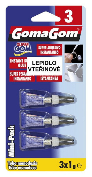 Lepidlo vteřinové 3 3x1g
